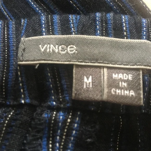 Vince like new linen blend 4 pocket pants size M